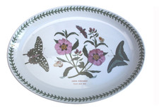 Portmeirion Botanic Garden Purple Rock Rose 33cm  Steak Plate / Serving Platter 