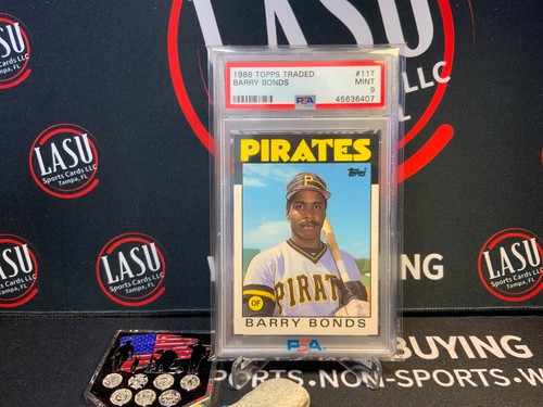 1986 Topps Traded - Barry Bonds #11T (RC) PSA 9 🔥