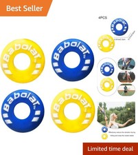 Durable Rubber Tire Shape Tennis Racket Dampeners - Blue Yellow Accessories
