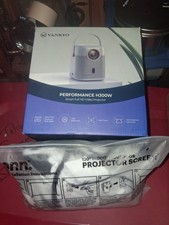 Vankyo H300w Smart HD Projector 120" indoor/outdoor Projector Screen.
