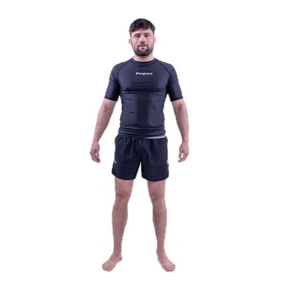 Progress Jiu Jitsu Academy Short Sleeve Sleeve Rashguard | Comfortable and Du...