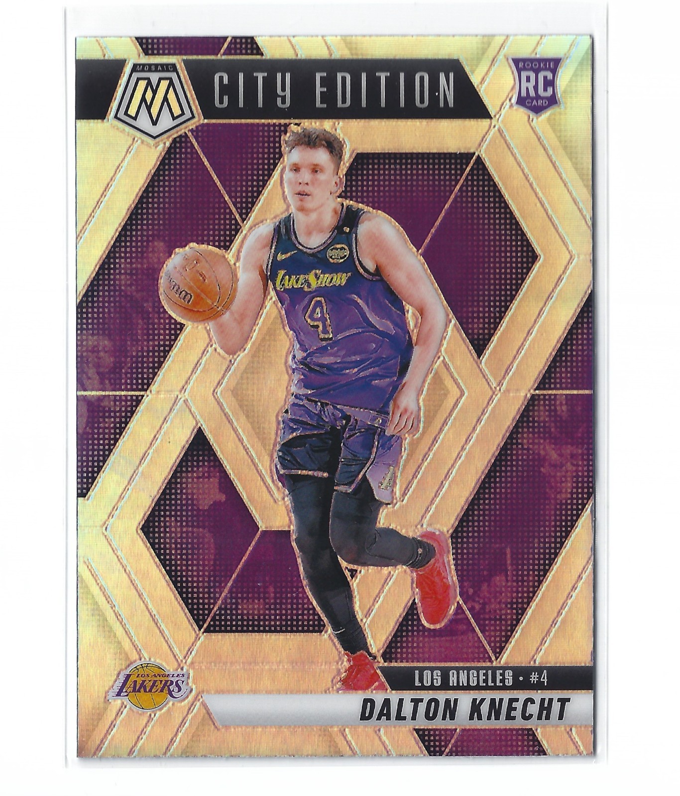 2024-25 Panini Mosaic Dalton Knecht City Edition Silver Holo #271 Lakers
