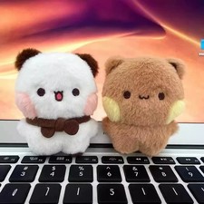 New Plush Pendant Keychain Dolls Cute Cartoon Bear Key Ring Backpack Penda