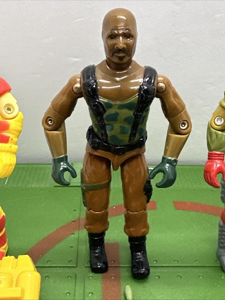 1980s GI Joe Figures Roadblock General Hawk Fast Draw Blowtorch ARAH Hasbro - Image 3 of 4