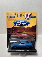 M2 1970 Ford Mustang 428 Scj Blue Auto-drivers R62 164 Diecast New Nip