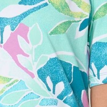 Denim & Co. Women's Top Sz XL Perfect Jersey Scoop Neck Multi-colored A677669