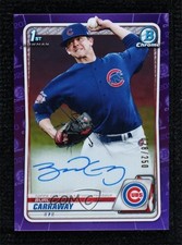 Burl Carraway Bowman 2020 Purple Refractor /250 Auto