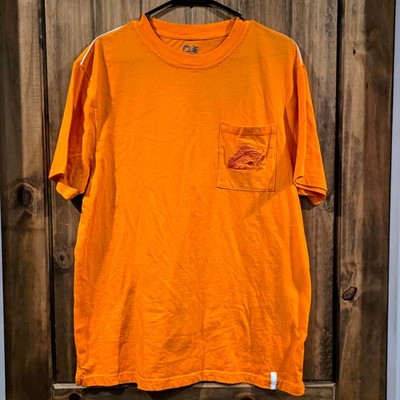 Sky Princess T Shirt Mens Yellow Medium World Map Compass Graphic Print Pocket