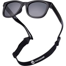 Flexible Polarized Baby Sunglasses with Strap UV Protection 0-24 Months Infant