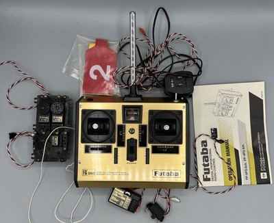 Vintage Futaba RC Airplane Lot - Control System FP-T4FG, (3) FP-S28, FP-R4H Rec.
