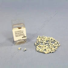 100 Leviton Almond 5/16" Wallplate Cover Screws 6-32 Thread Oval Head 82400-PRT
