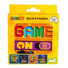 MDI Australia Gamer Stilvolles Untersetzer-Set. Vier hochwertige Untersetzer