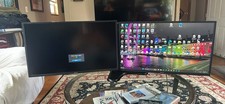 2 monitors, Samsung 32 inch Dual Monitors with Stand U32J590UQ