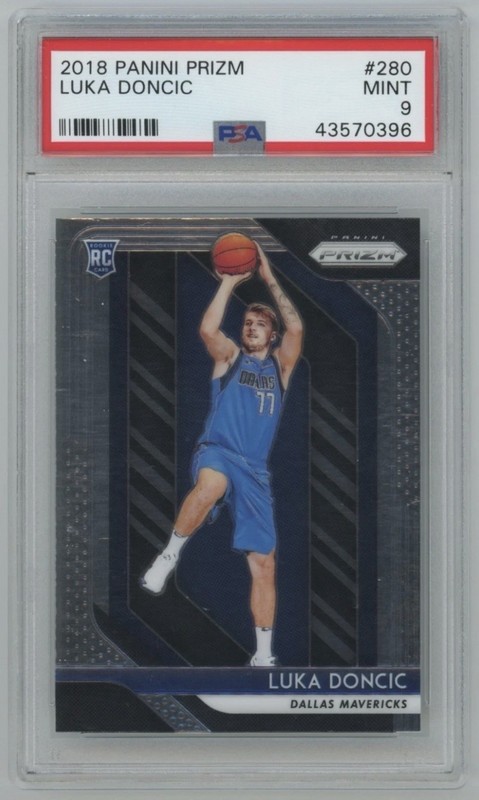Panini 2018-19 Prizm Luka Dončić #280 RC PSA 9 Dallas Mavericks