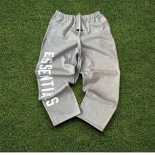 FEAR OF GOD Essentials Men's Fleece Sweatpants Heather Stone - Sizes XXS-XL