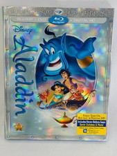 Disney Aladdin Blu-ray DVD Digital HD 2015 Diamond Edition Robin Williams