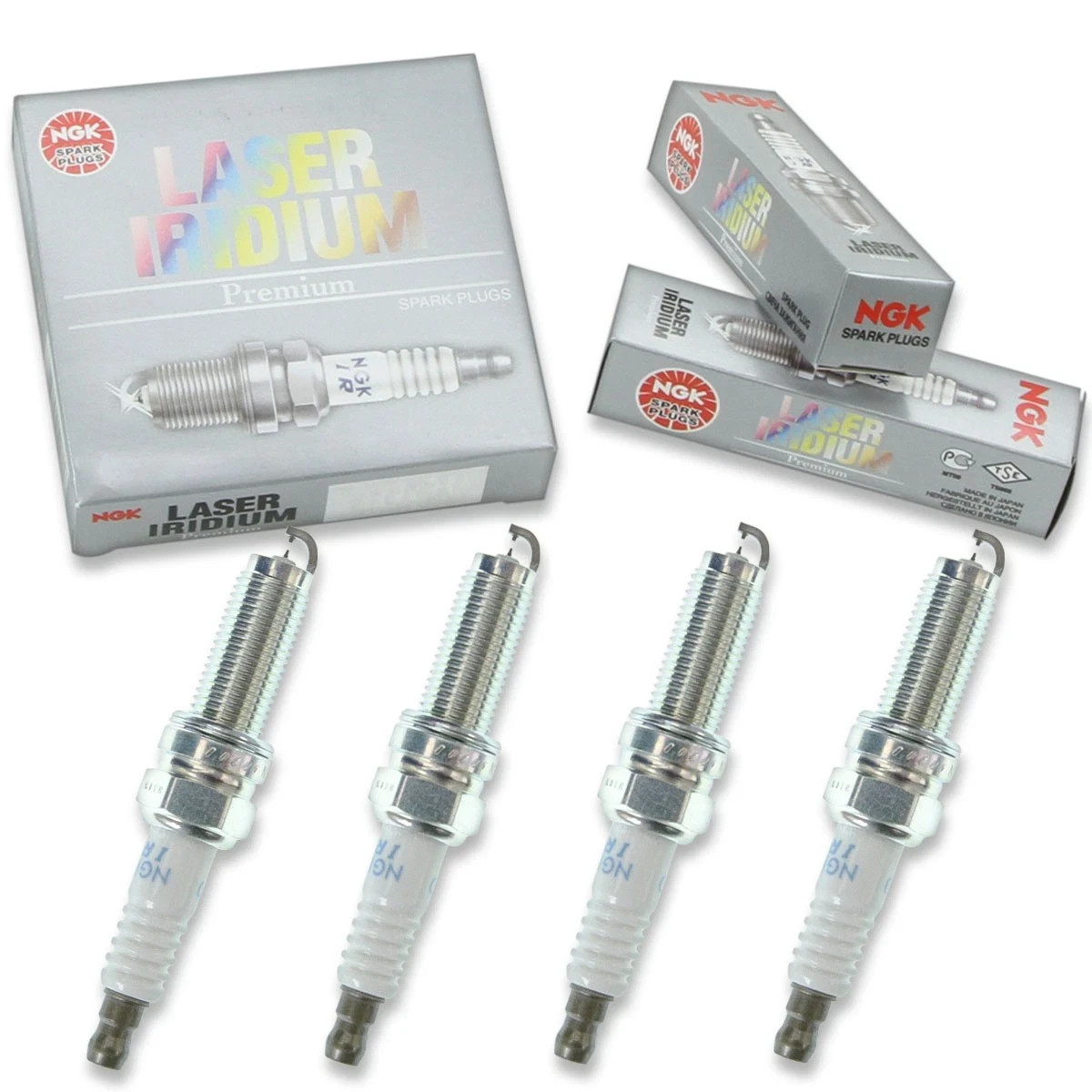 X4 - NGK SPARK PLUG QUALITY OEM 1208 / ILZFR6D11   2005-2013 BMW SERIES