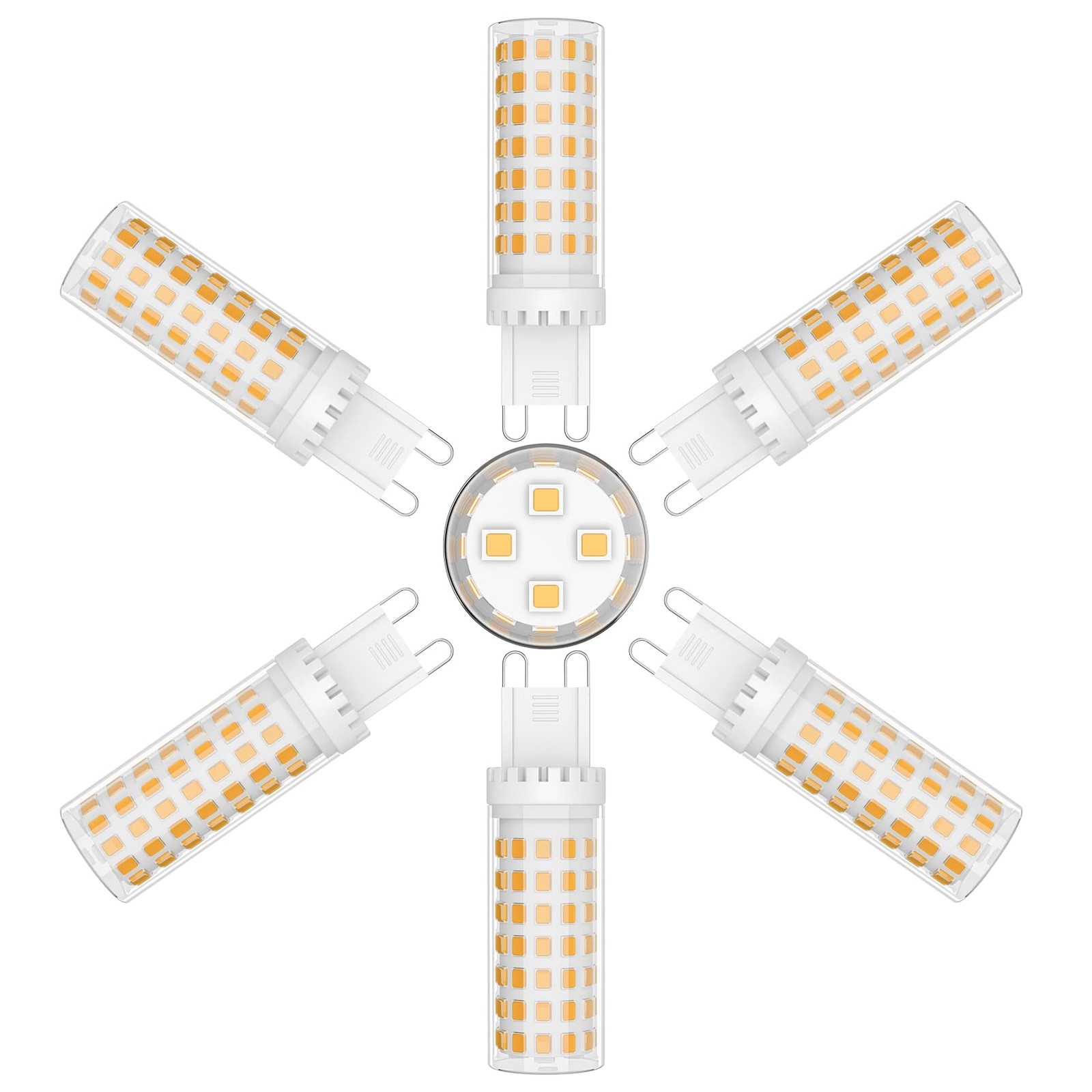 Ampoule LED G9 9W lot de 6 équivalent halogène 70W blanc chaud pour luminaire intérieur