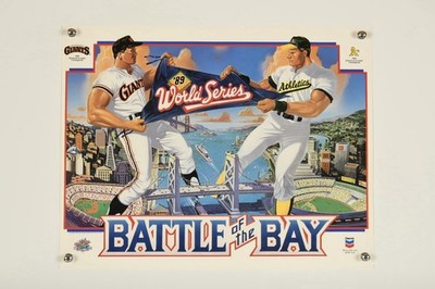Vintage 1989 MLB World Series Battle of the Bay SF Giants vs