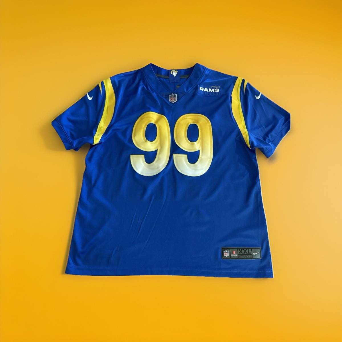 NEW Los Angeles Rams Aaron Donald Nike Vapor Fuse Stitched Jersey