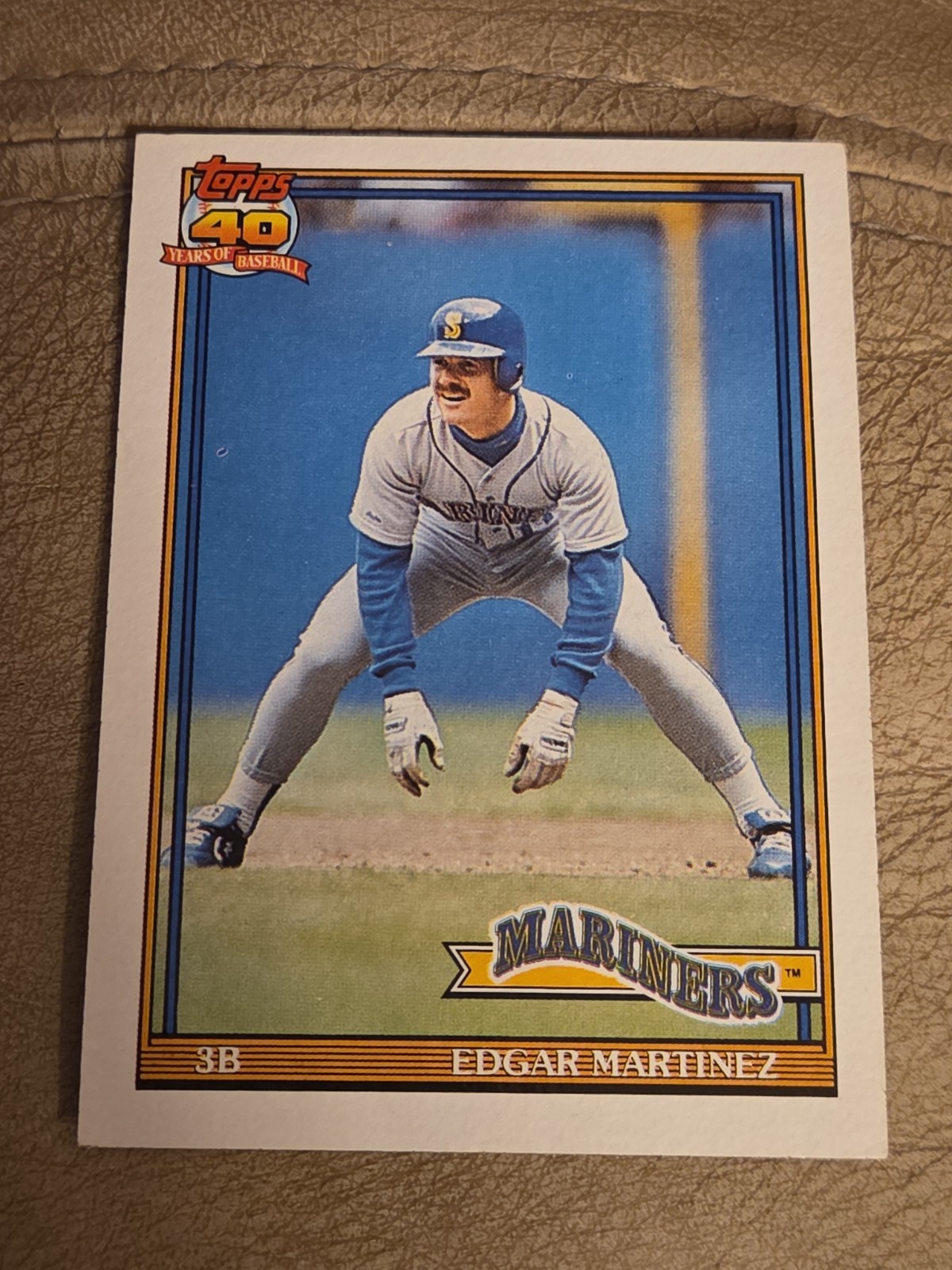 Edgar Martinez 1991 Topps #607 Seattle Mariners