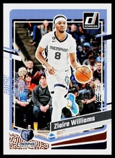 Ziaire Williams 2023-24 Donruss #55 Memphis Grizzlies