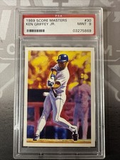 1989 SCORE MASTERS BASEBALL #30 KEN GRIFFEY JR HOF PSA GRADED MINT 9