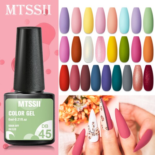 MTSSII 244 Colors 6ml Nail Art Gel Nail Polish Soak-off UV/LED Manicure Spring - Picture 8 of 259
