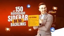 150 Sidebar Blogroll Permanent Dofollow DA 50+ PBN Homepage Backlinks