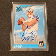 2018 Donruss Optic #185 Mike White RC Rookie Card Auto 077/125 Autograph Jets QB