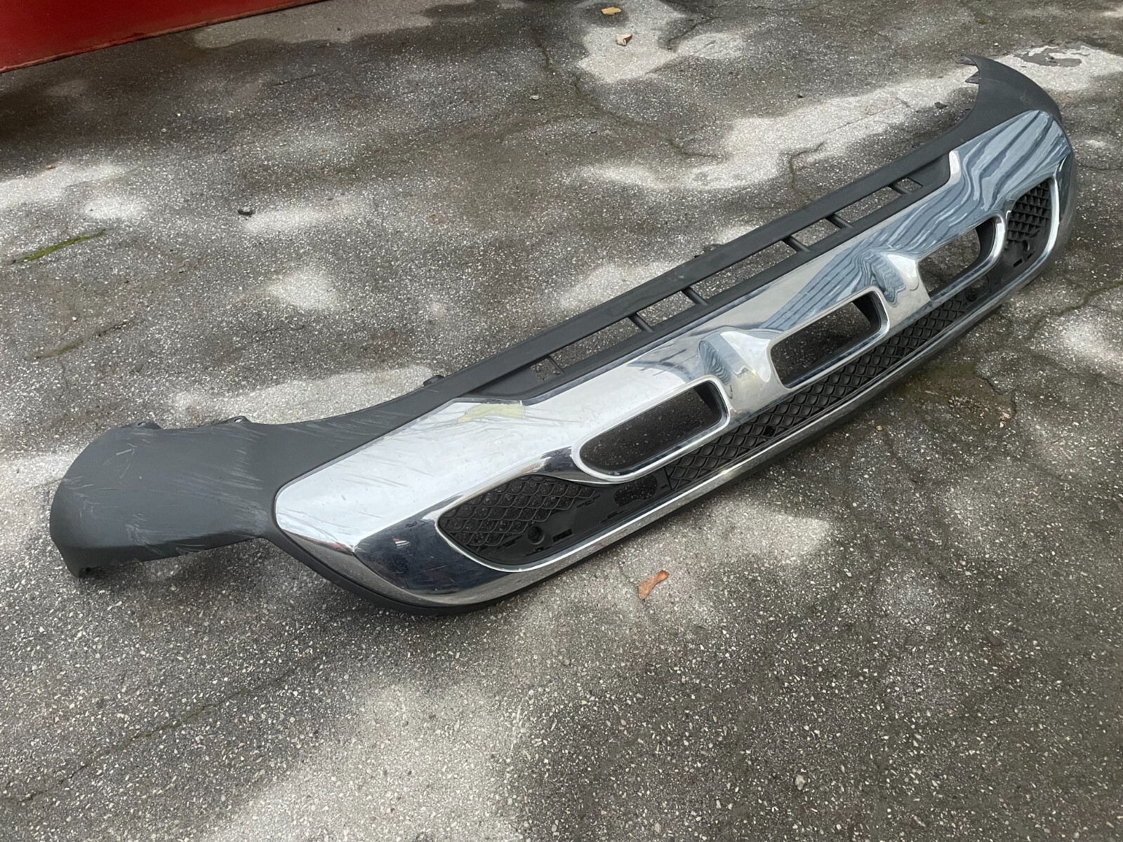 Stoßstange Spoiler Lippe Chrom vorne Mercedes GLC X253 W253 ab 