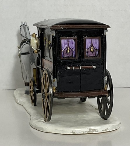 UNDERTAKER'S CARRIAGE SET OF Lemax Spooky Town Halloween Village 03322 Retired - Picture 7 of 12