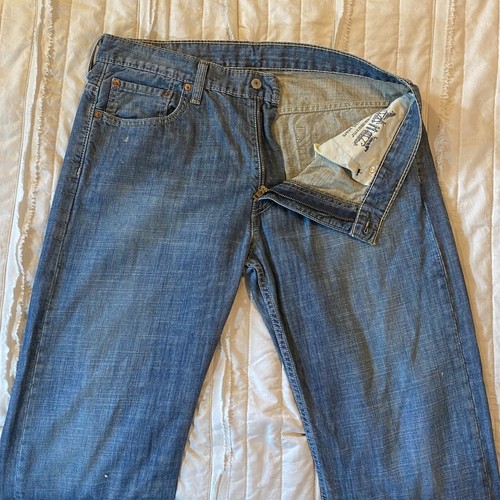 Levis Jeans Herren 34x30 Medium Wash 559 Straight Leg Relaxed Fit Mid Rise Baggie