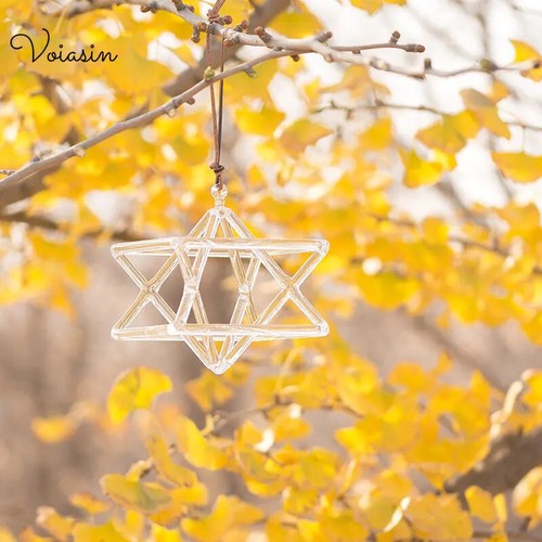 5/6/7inch Transparent Color Singing Merkaba Pyramid Meditation Sound Healing - Picture 3 of 9
