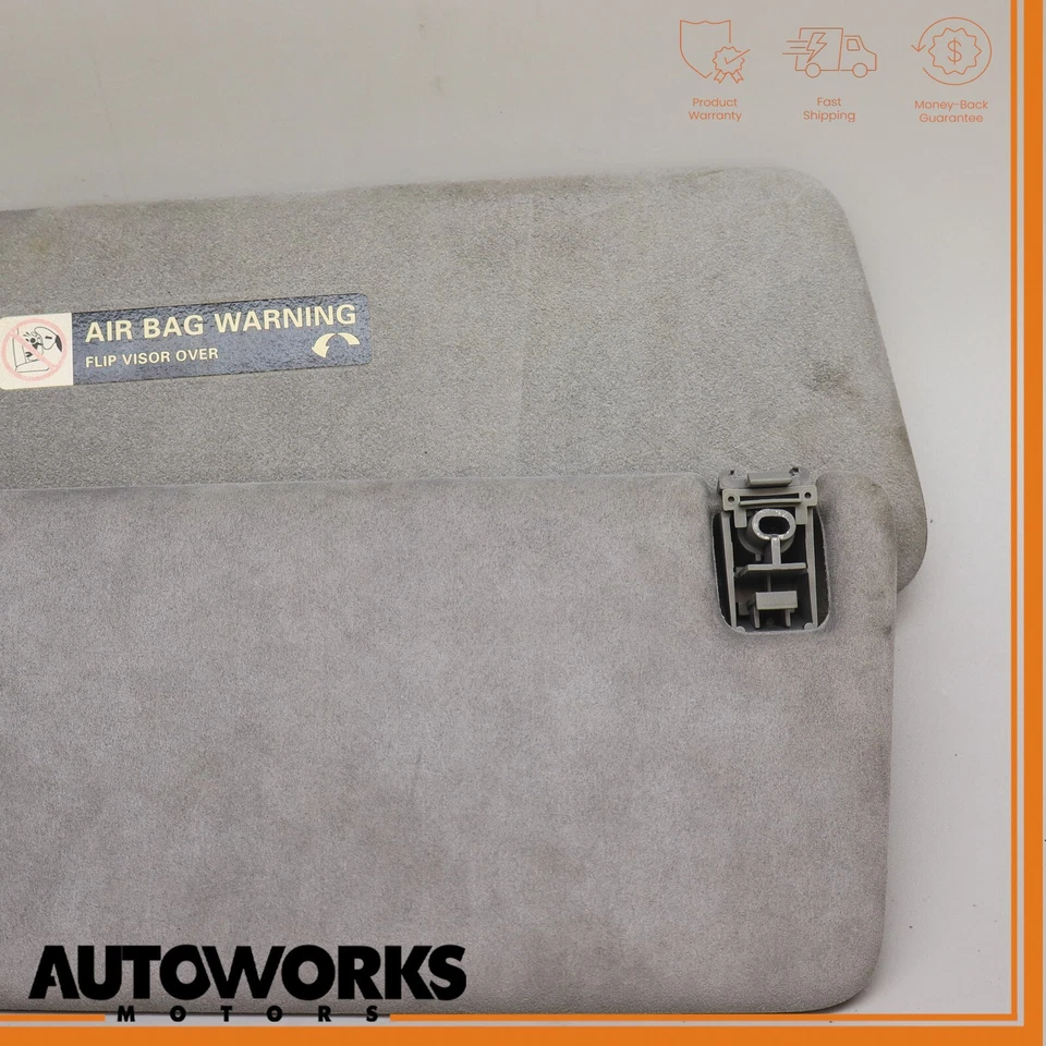 Porsche Cayenne S 955 2005 lado izquierdo del conductor parasol con espejo retrovisor Alcantara fabricante de equipos originales Foto 3 de 4