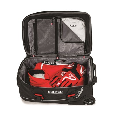 Sac De Voyage Sparco Martini Racing - 55 Litres - Rouge - Pour Vêtements De Course - Neuf Sous Emballage