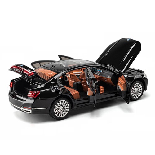 1:24 Diecast Vehicle for BMW 760 Model Car Collectible Toy Sound Light Toy Gifts - Picture 7 of 11