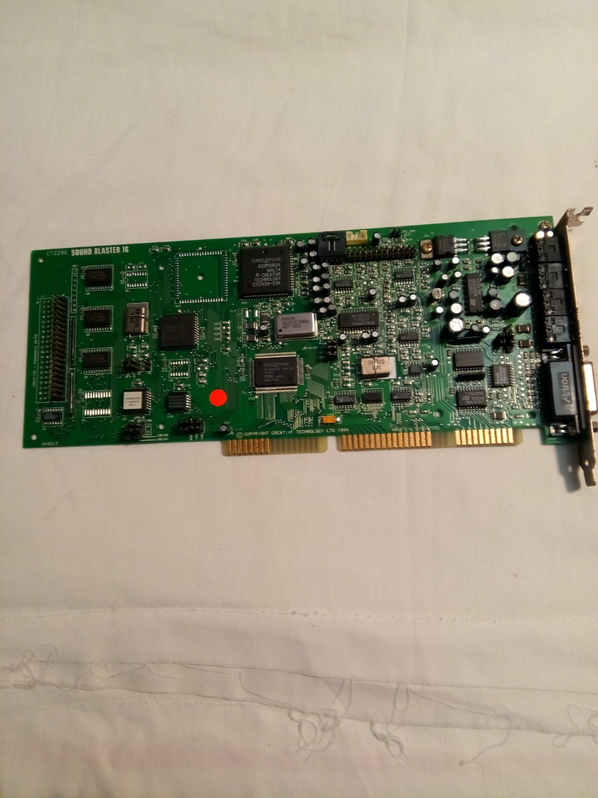Creative Labs Sound Blaster 16 CT 2290 Vintage Audio Sound card eBay