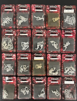 Warhammer Mordheim Blister Packs 1998-2003 Sealed OOP Metal Pewter Vintage Rare