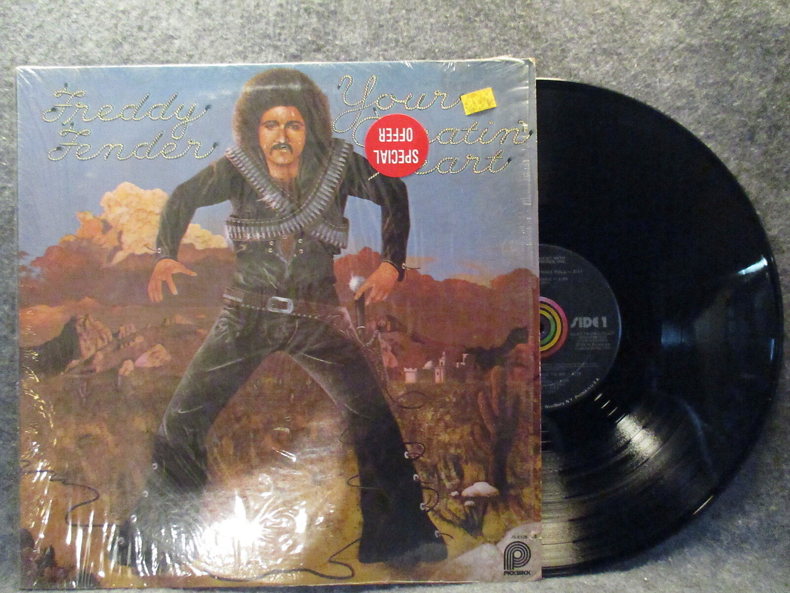 33 RPM LP Record Freddy Fender Your Cheatin' Heart 1976 Pickwick Records JS-6195