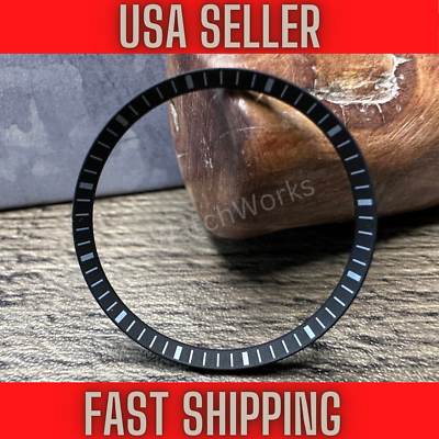 #ad SKX007 SRPD Chapter Ring Black White High Quality US Seller Fast Ship $13.50