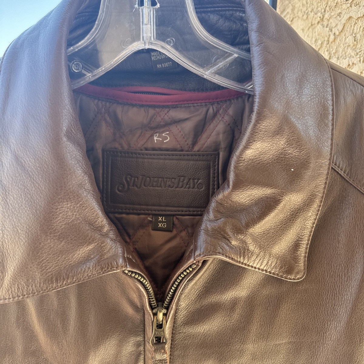 ST.JOHN'SBAY ブラウン　レザージャケット　XL ST JOHN'S BAY レザージャケット BROWN XL セントジョンズベイ ST