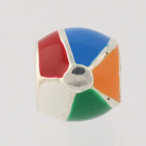 NEW Chamilia Beach Bead Charm - Sterling Silver Women's NA-21 Enamel - Picture 3 of 8