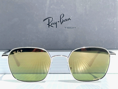Ray Ban RB 3664-CH 003/6O Silver POLARIZED Green Mirror Chromance