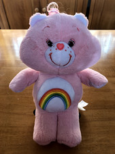 Cheer Care Bear Plush - 2018 Just Play Pink Classic Stuffed Animal - 14 Inches