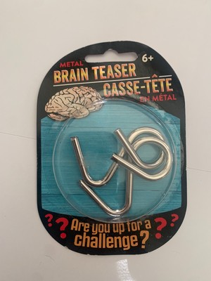 Brain Teaser Puzzle, Metal, For Kids 6+