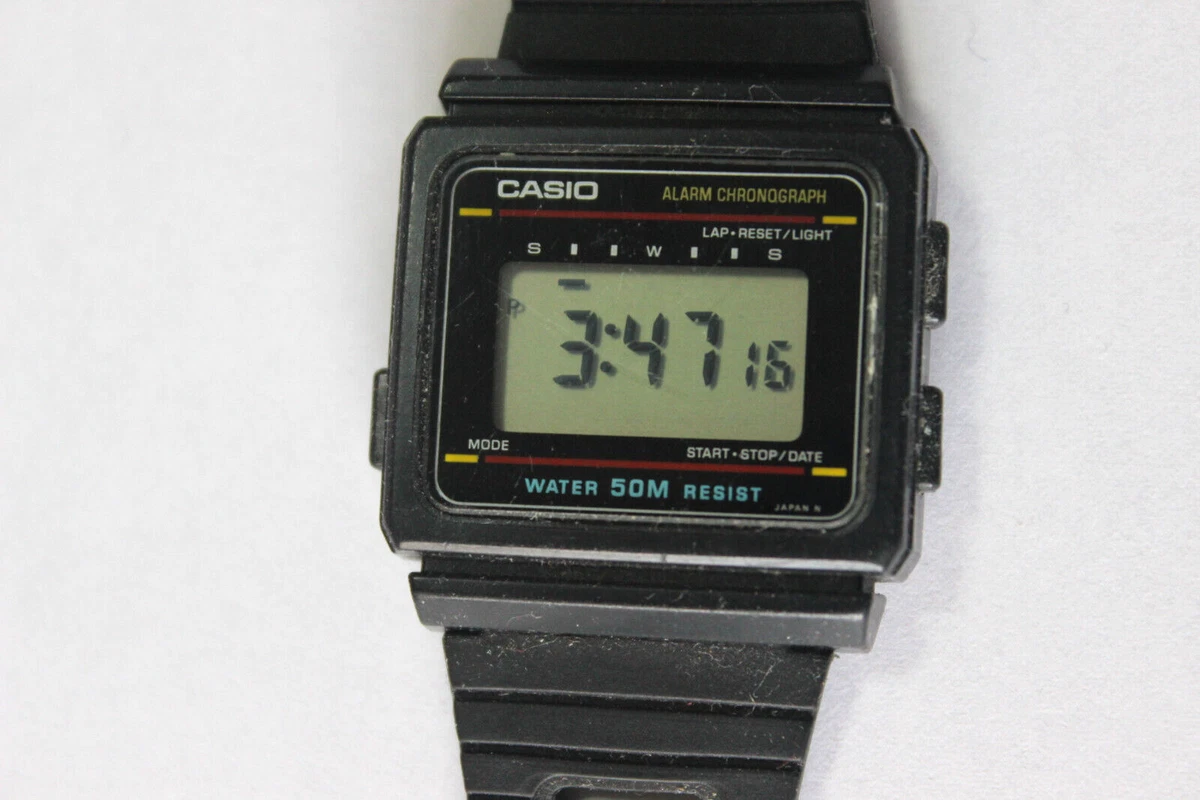 RELOJ CASIO W-11 MÓDULO 203 STAINLEES STEEL BACK MADE IN JAPAN LEER  DESCRIPCIÓN