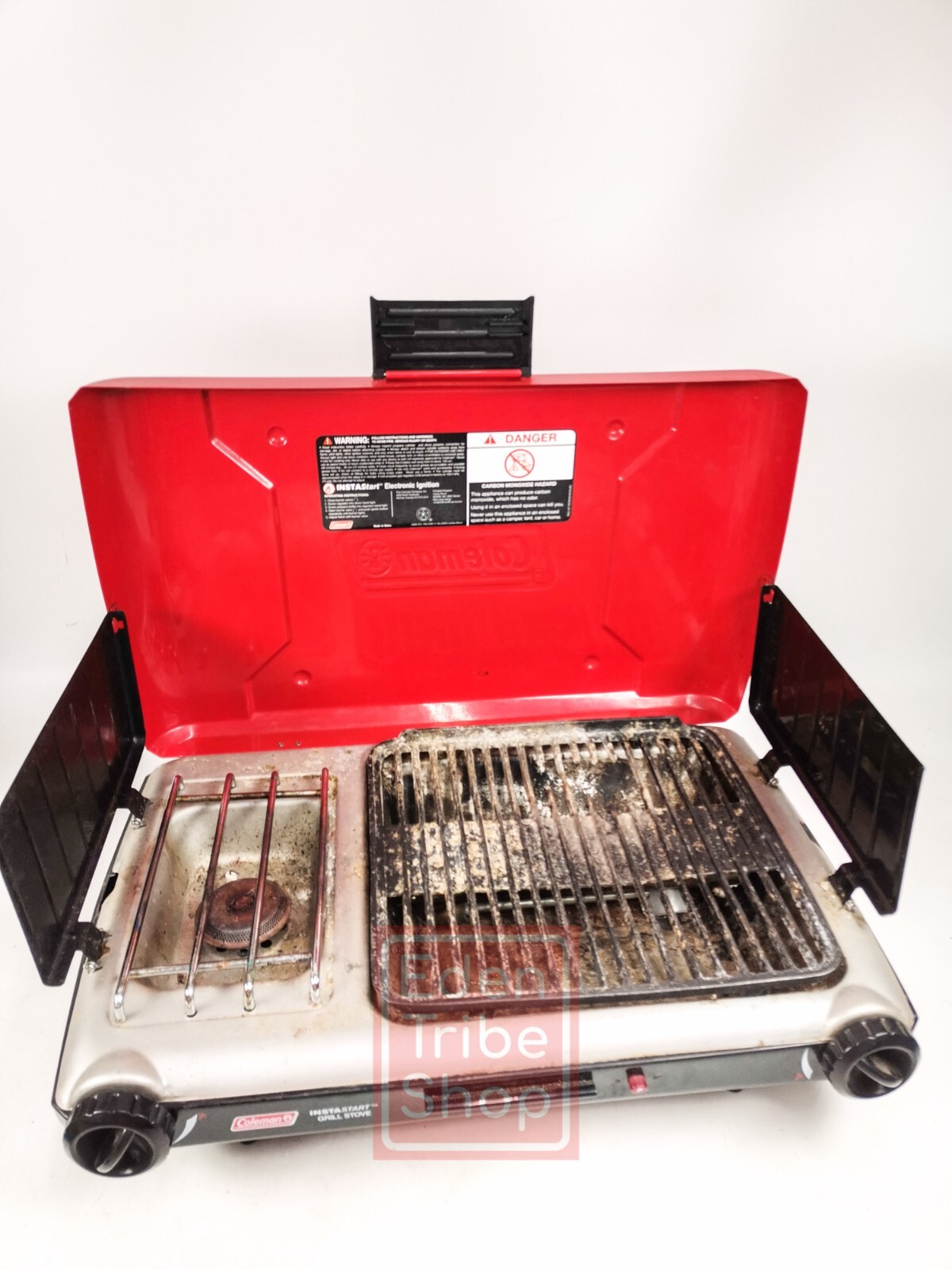 Coleman Instastart 9922 2in1 Grill/Stove 2Burner Propane Tabletop