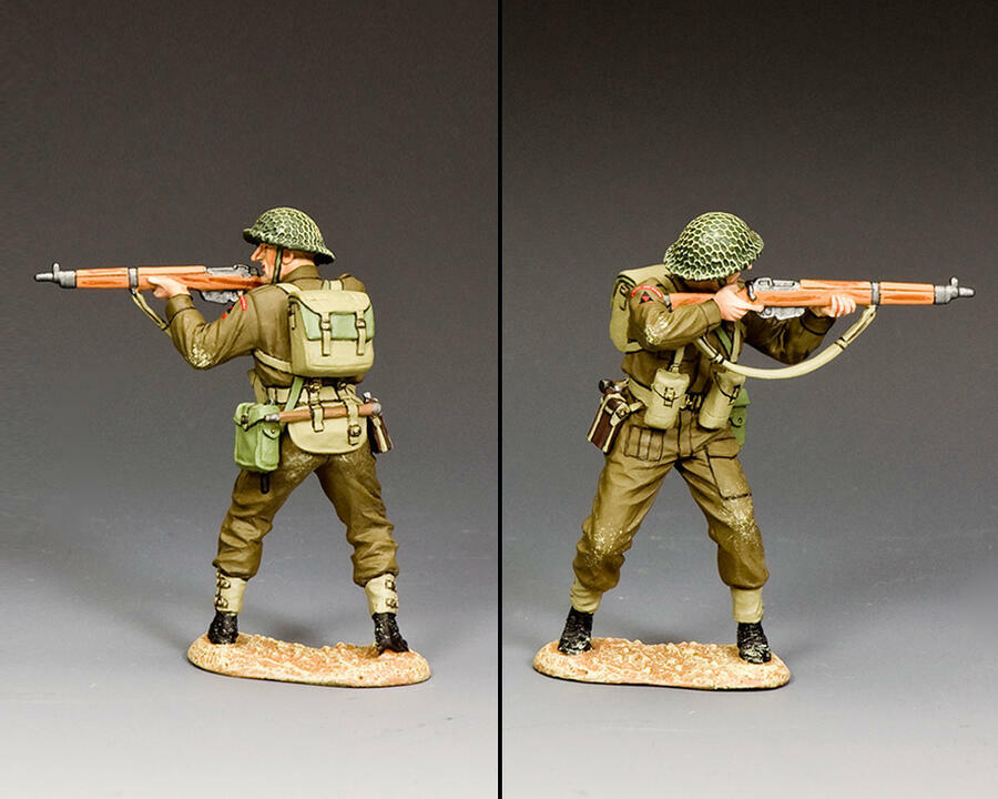 King and Country DD343 'Crawling Forward' w/No base - Neuf en boîte