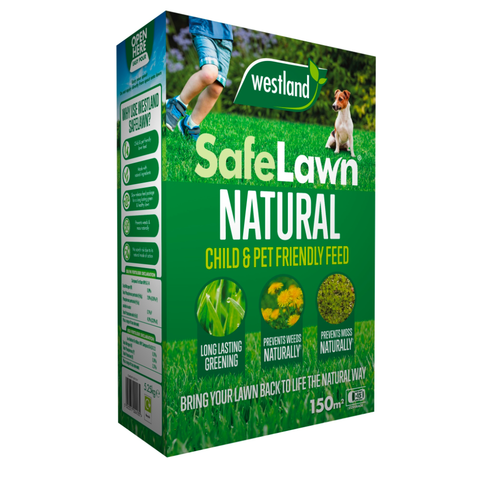 Westland SafeLawn 150m2 Bo Natural Organic Fertiliser For Lush 